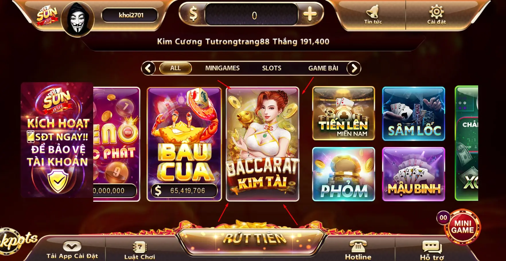 Baccarat online