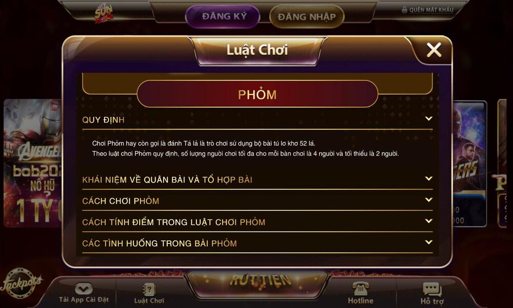 game bài Phỏm online