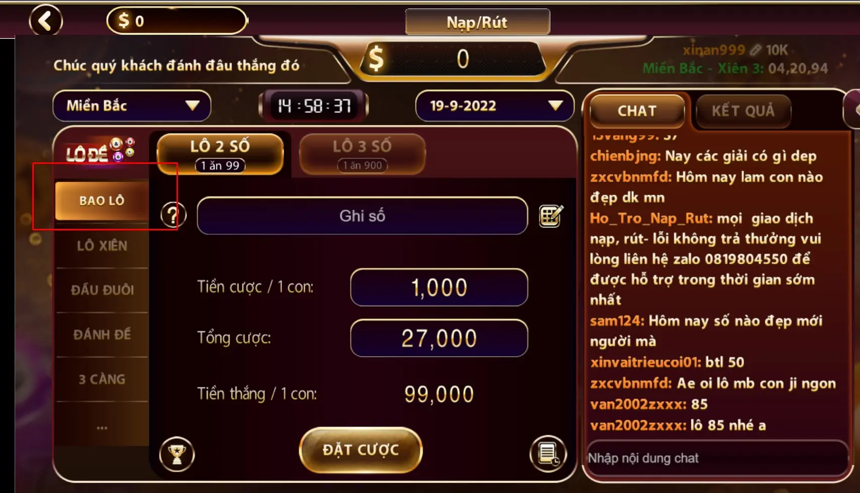 lô đề online